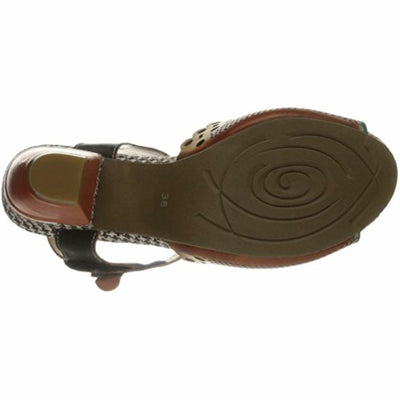 L’Artiste by Spring Step Women's Jive Flat Sandal, Camel Multi, 40 EU/9 M US