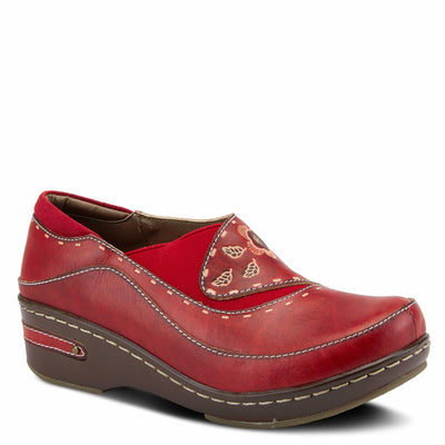 L'Artiste by Spring Step Women's Burbank Mule, Red, 43 EU/11.5-12 M US
