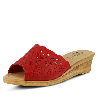 Spring Step Women's Estella Wedge Sandal, Red, 35 EU/5 M US