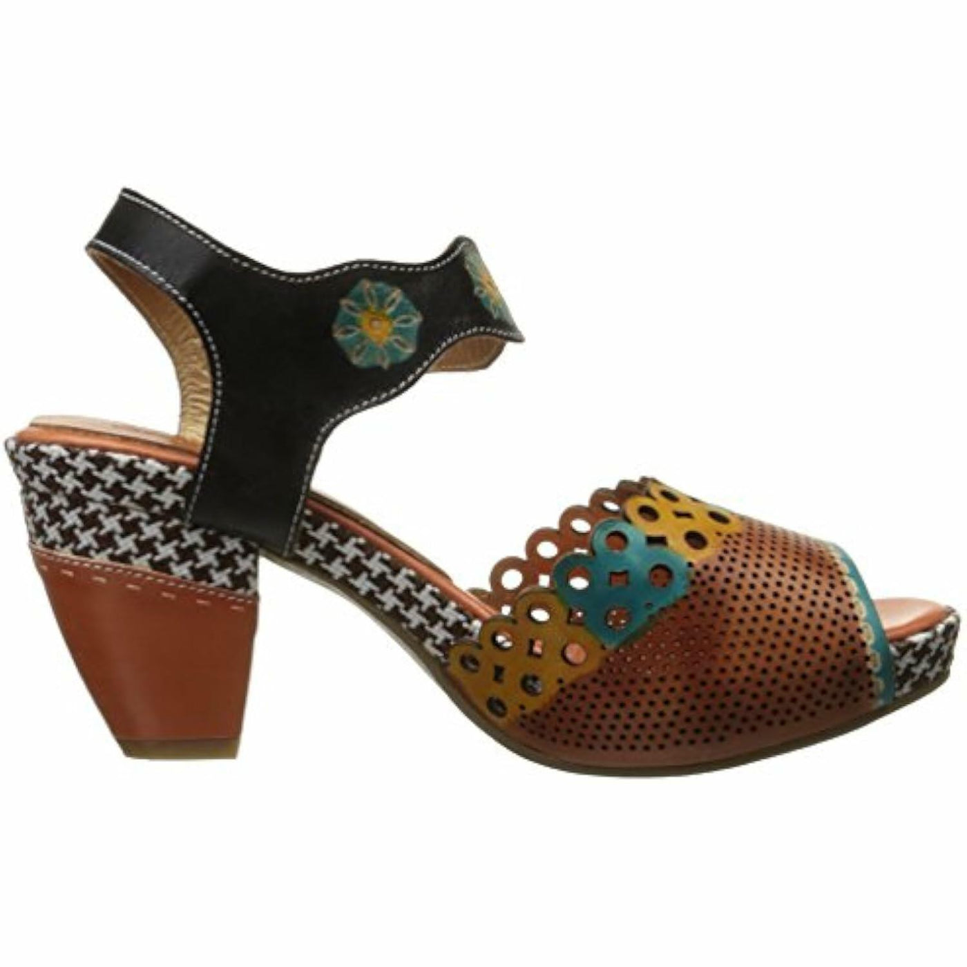 L’Artiste by Spring Step Women's Jive Flat Sandal, Camel Multi, 40 EU/9 M US