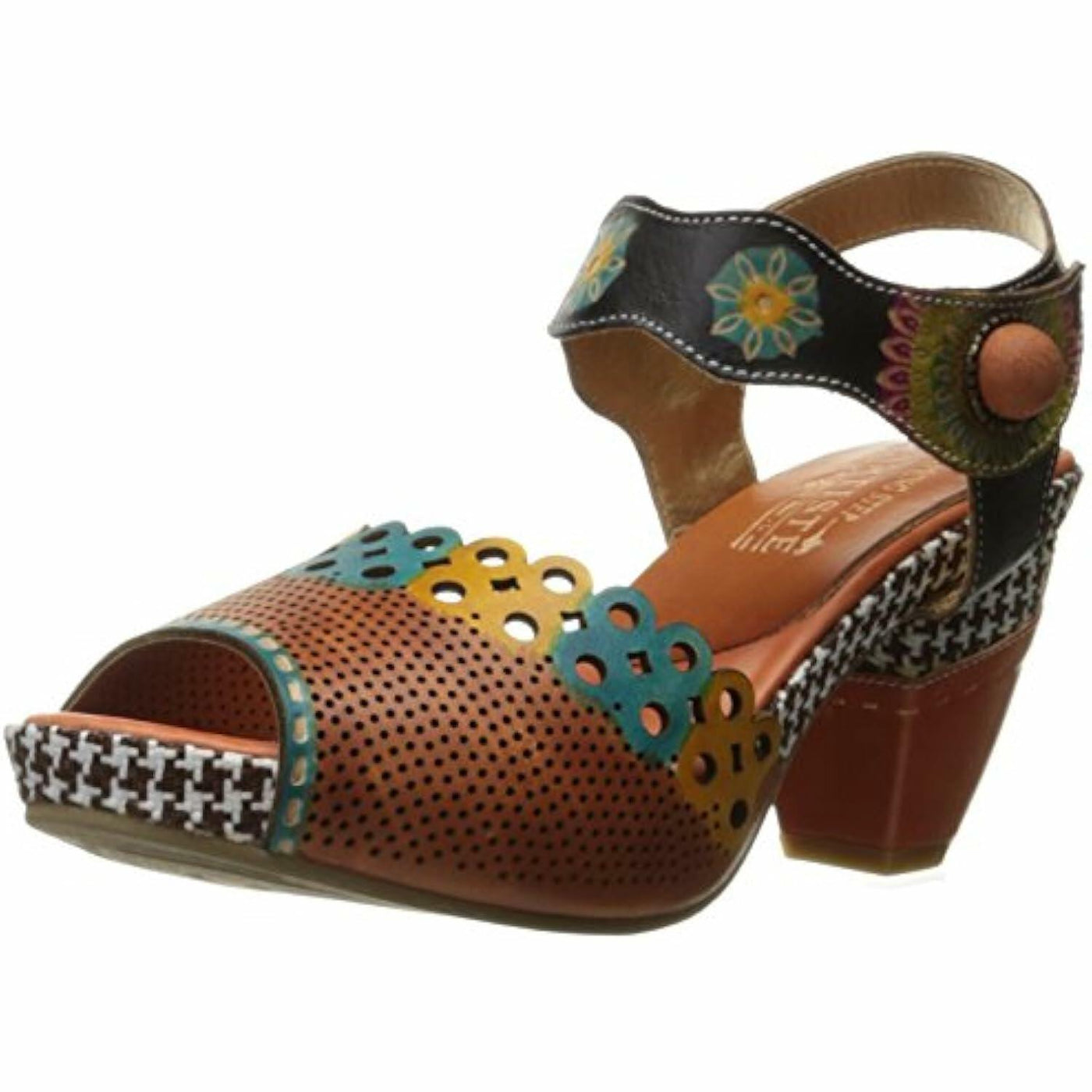 L’Artiste by Spring Step Women's Jive Flat Sandal, Camel Multi, 40 EU/9 M US