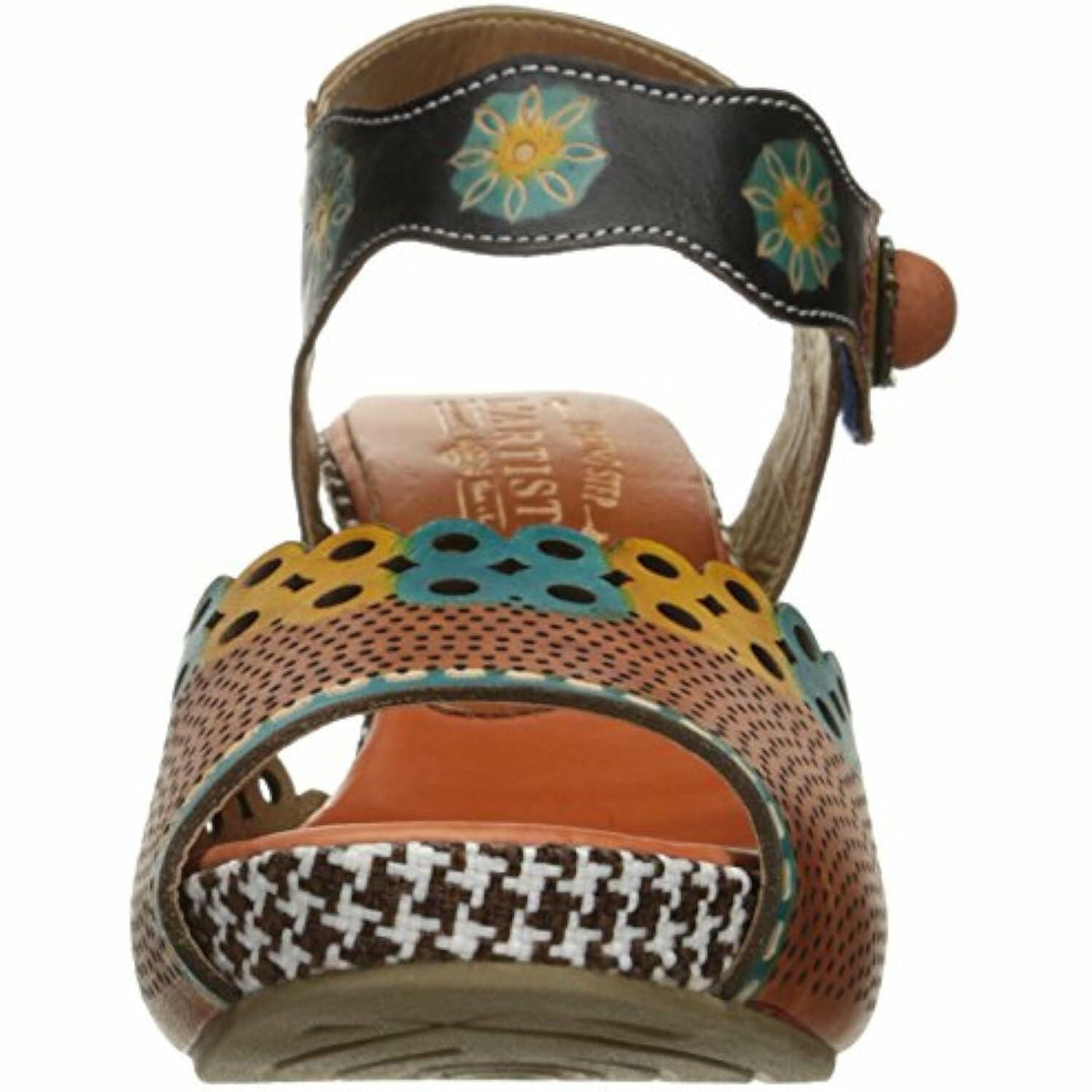 L’Artiste by Spring Step Women's Jive Flat Sandal, Camel Multi, 40 EU/9 M US