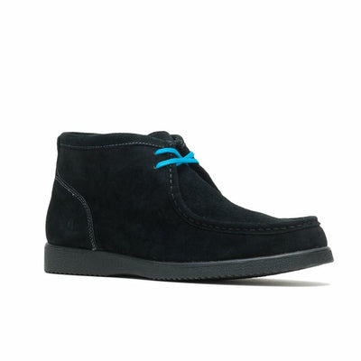 Hush Puppies Men's Bridgeport 2 Chukka Boot, Black Suede, 8.5