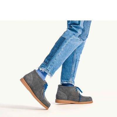 Hush Puppies Men's Bridgeport 2 Chukka Boot, Dark Grey Suede, 8