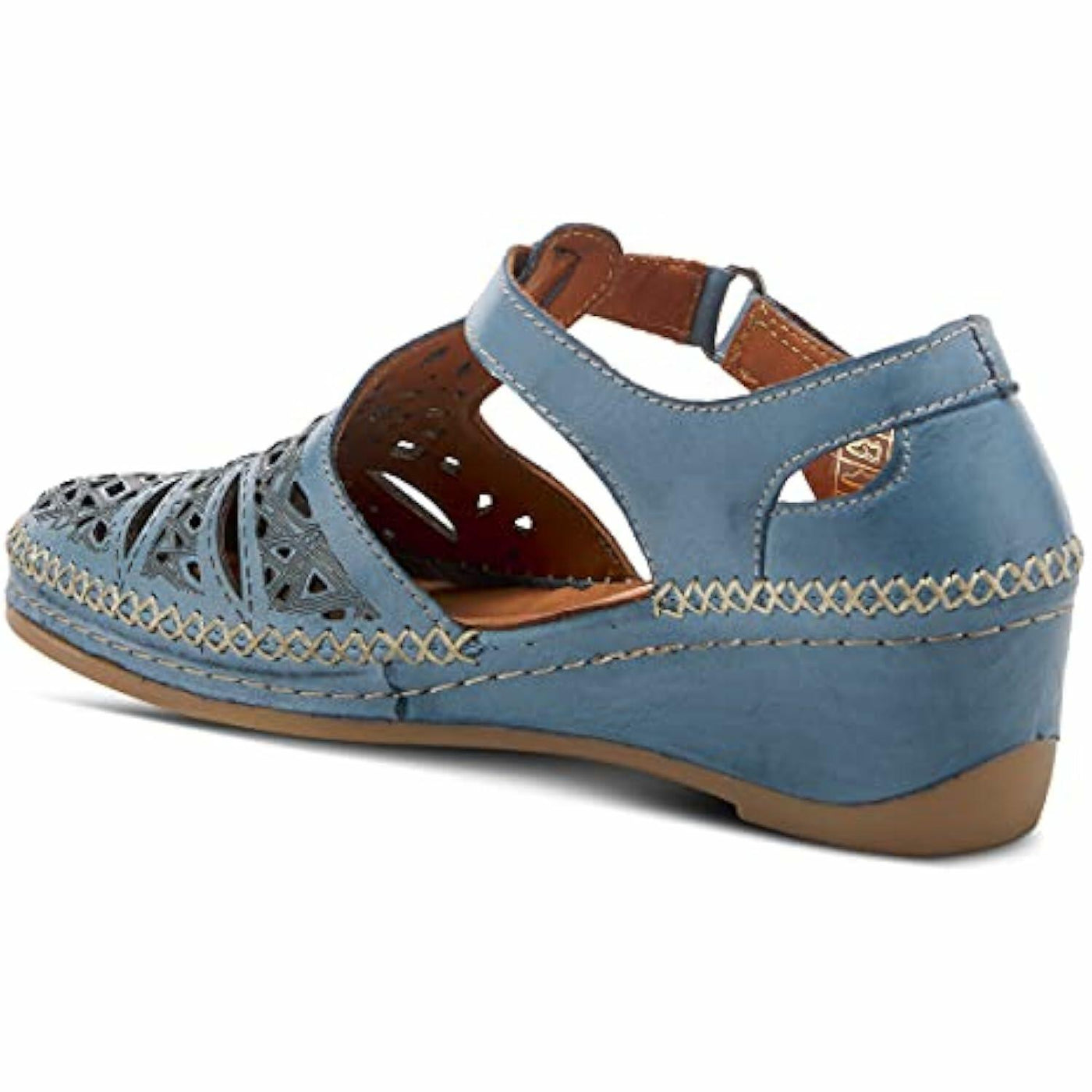 Spring Step Women's Irin T-Strap Shoe Blue EU 42 / US 10.5-11