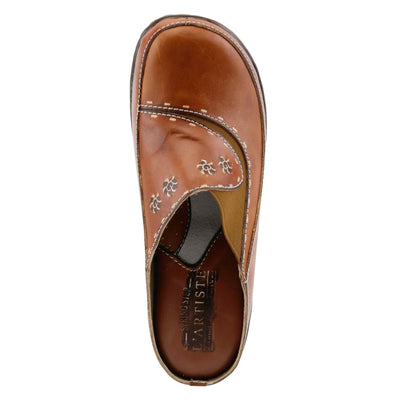 L'artiste by Spring Step Women's Chino Mule, Camel, 37 EU/6.5-7 M US