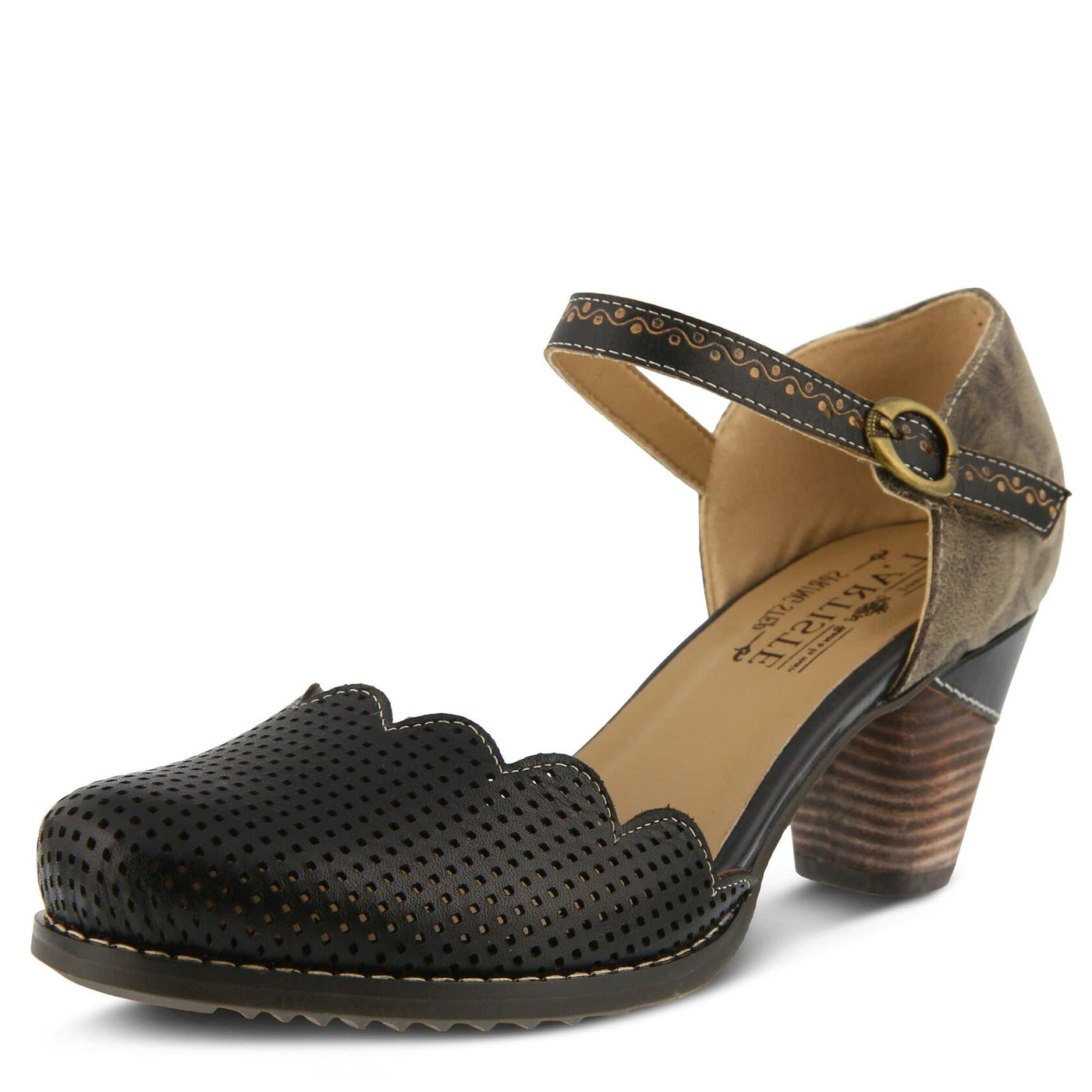 Spring Step L'Artiste Women's Parchelle Mary Jane Flat, Black, 42 EU/10.5-11 M US