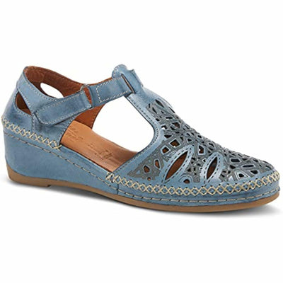 Spring Step Women's Irin T-Strap Shoe Blue EU 42 / US 10.5-11