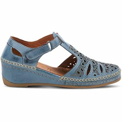 Spring Step Women's Irin T-Strap Shoe Blue EU 42 / US 10.5-11