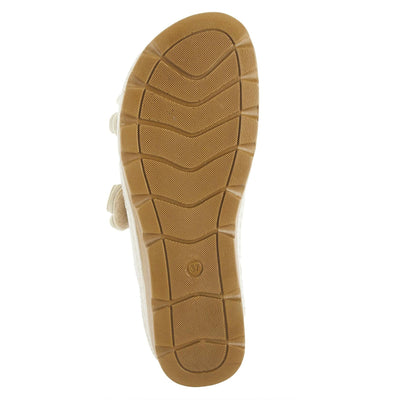 Flexus Women's Pamola Slingback Sandal Beige EU 39 / US 8.5