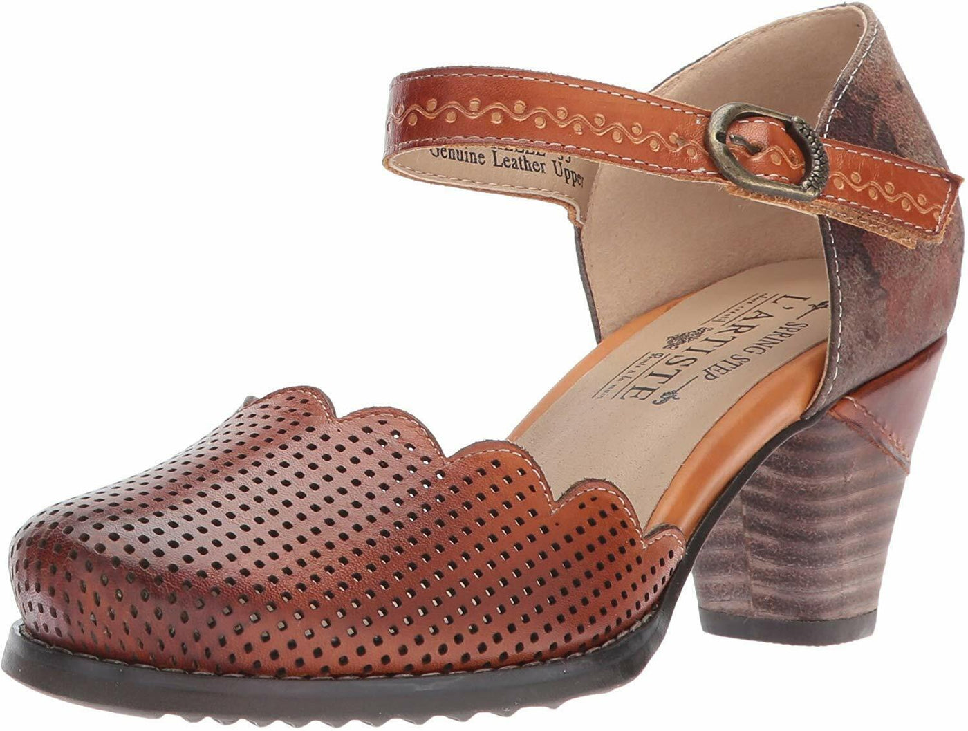Spring Step L'Artiste Women's Parchelle Mary Jane Flat, Camel, 41 EU/9.5-10 M US