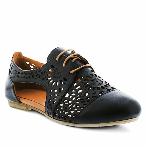 Spring Step Women's Theone Lace-Up Shoe Black EU 39 / US 8.5
