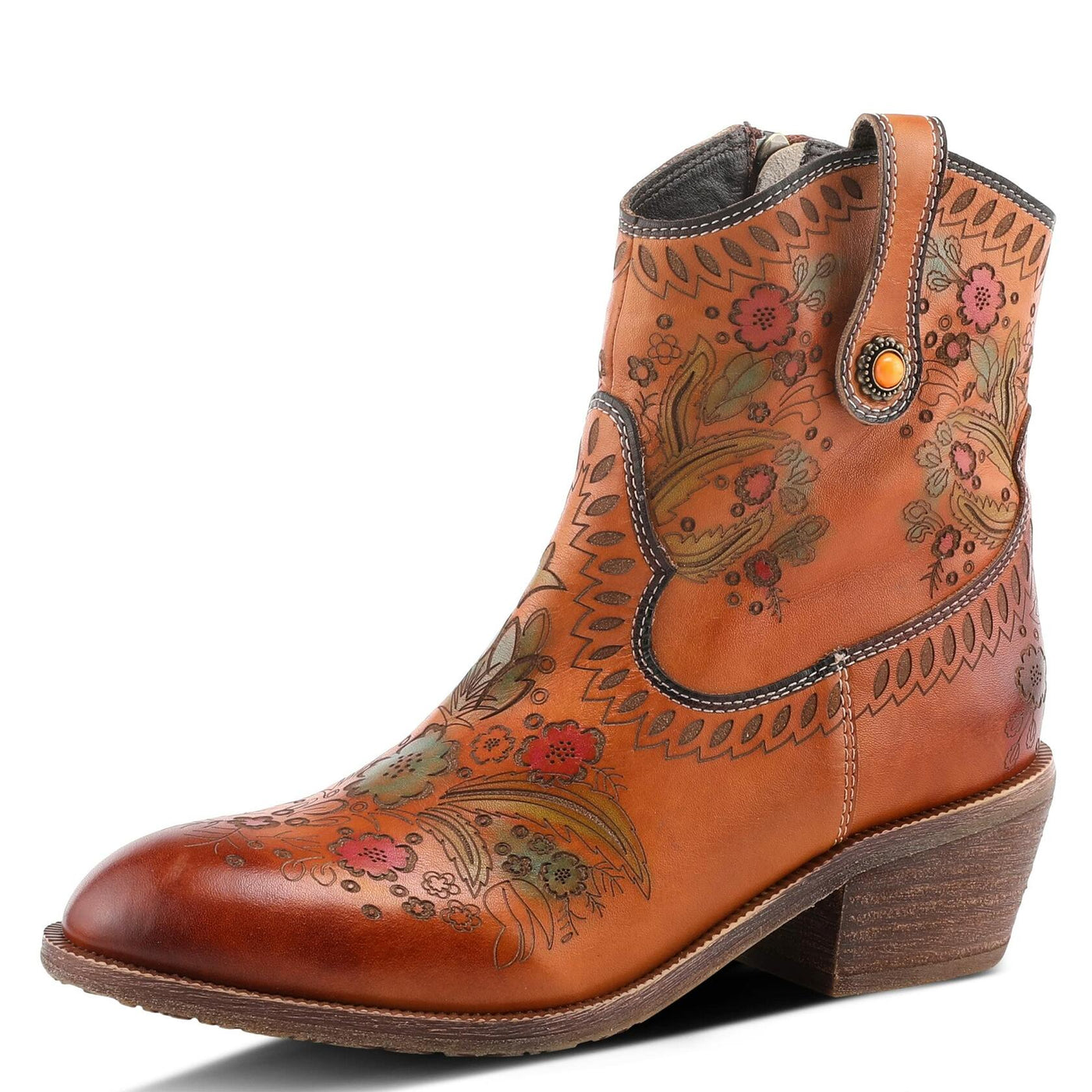 Spring Step L'Artiste Galop Boot for Womens - Ankle Boots with Inside Zipper Closure - Comfortable Western Ladies Boots for Outdoor - Camel EU 42 / US 10.5-11