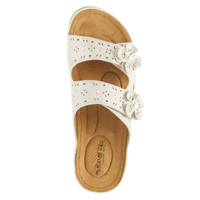 Flexus Women's Pamola Slingback Sandal Beige EU 38 / US 7.5-8