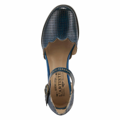 Spring Step L'Artiste Women's Parchelle Ankle Strap Shoe Navy Multi EU 40 / US 9