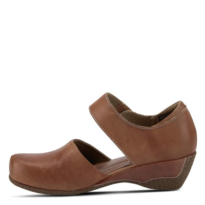 Spring Step L`Artiste Women's Gloss Mary Jane Shoe Brown EU 36 / US 5.5-6
