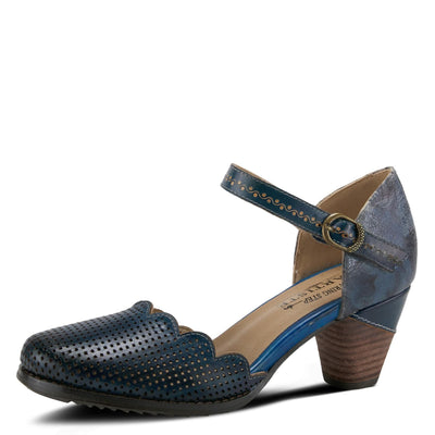 Spring Step L'Artiste Women's Parchelle Ankle Strap Shoe Navy Multi EU 40 / US 9