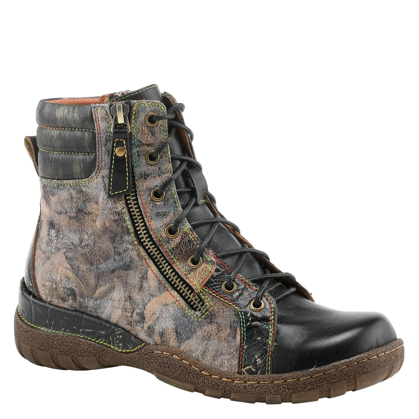 Spring Step L'Artiste Women's Jadeite Boots Black Multi EU 36 / US 5.5-6