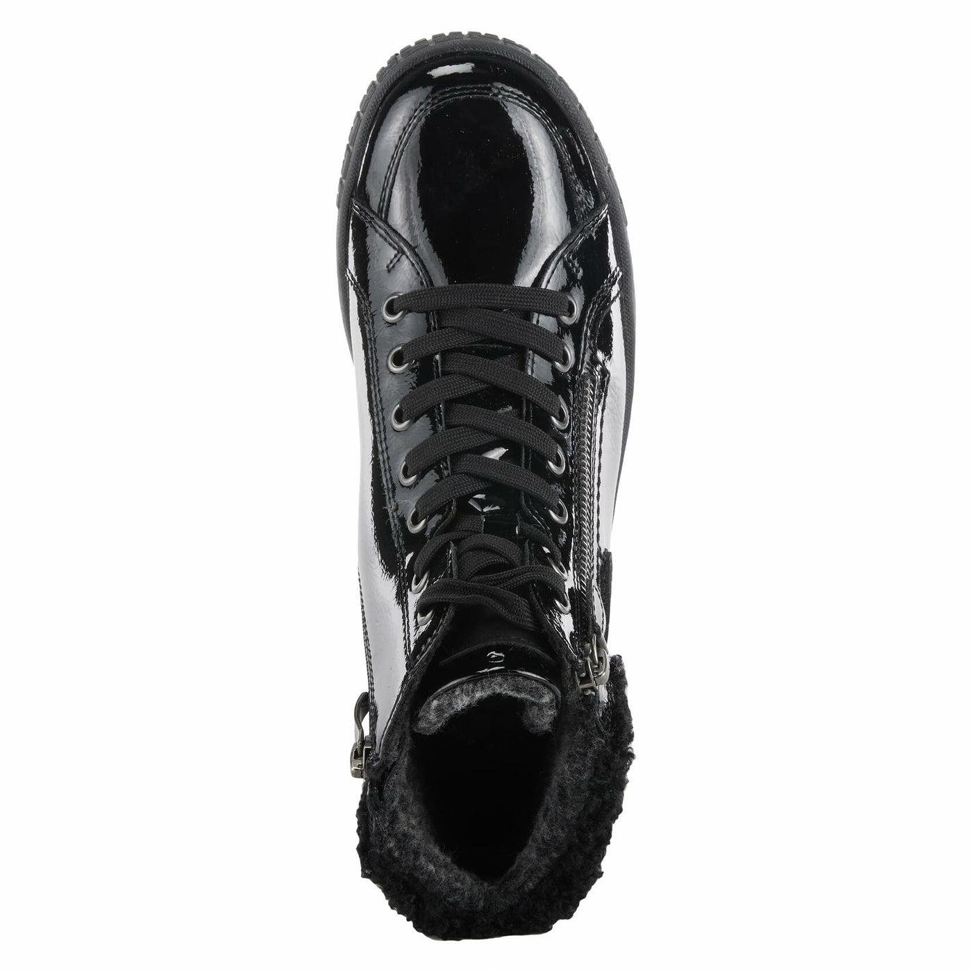 Spring Step Women's Alps Lace-Up Sneaker Black Patent EU 43 / US 11.5-12