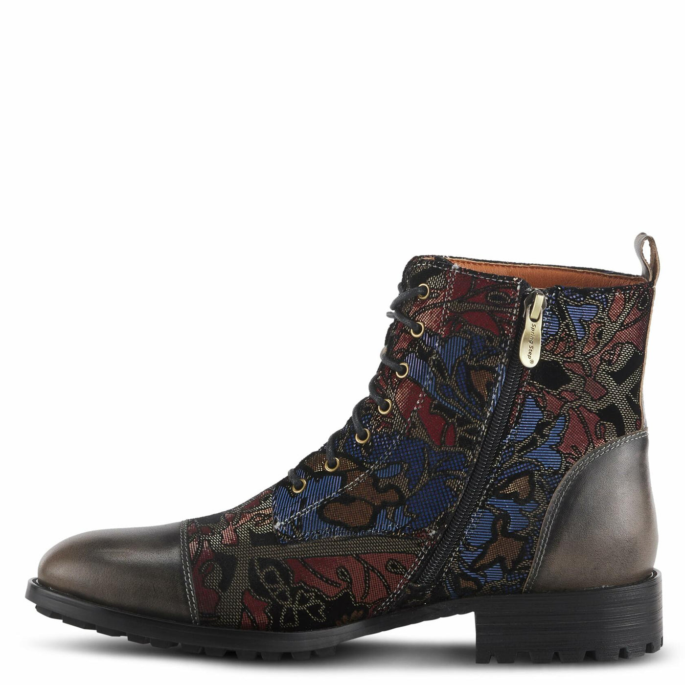 Spring Step L'Artiste Men's Elton Leather Bootie Grey Multi EU 44 / US 10.5-11