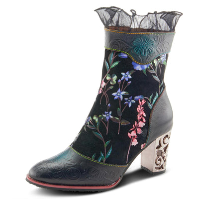 Spring Steps L`Artiste Gaga Mid-Calf Boots for Women - Ladies Boot with Side Zipper Closure - Comfortable Western Women's boots - Black Multi EU 38 / US 7.5-8