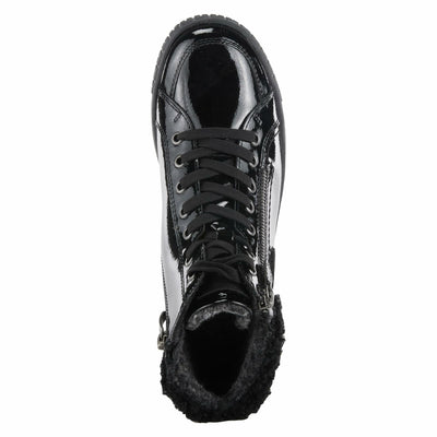 Spring Step Women's Alps Lace-Up Sneaker Black Patent EU 42 / US 10.5-11