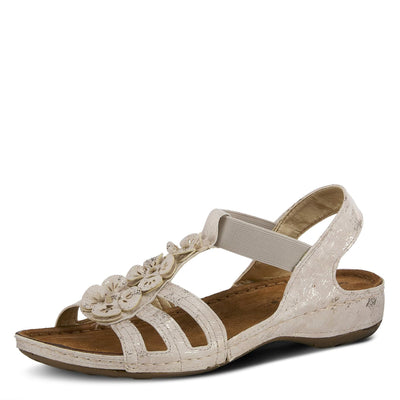Flexus Women's Adede T-Strap Sandal Soft Gold EU 36 / US 5.5-6