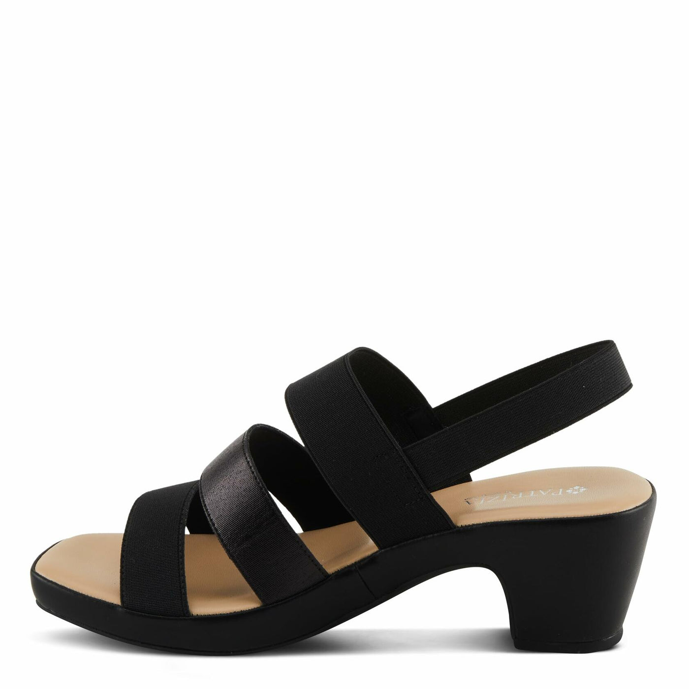 PATRIZIA Women's MARZULA Multi Strap Slingback Heeled Sandals Black EU 39 / US 8.5
