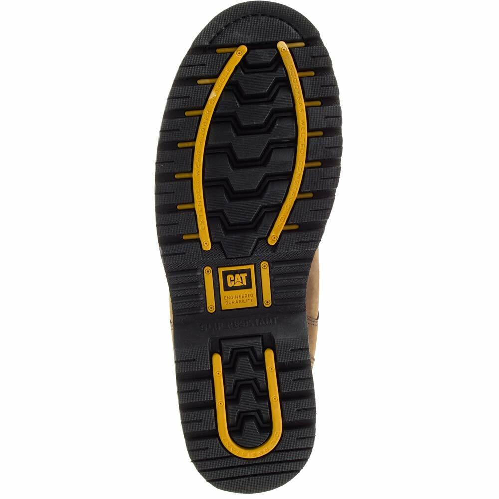 Cat Footwear Men's Salvo 8" Waterproof Steel Toe Thinsulate Work Boot, Dark Brown, 10