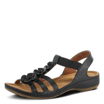 Flexus Women's Adede T-Strap Sandal Black EU 42 / US 10.5-11