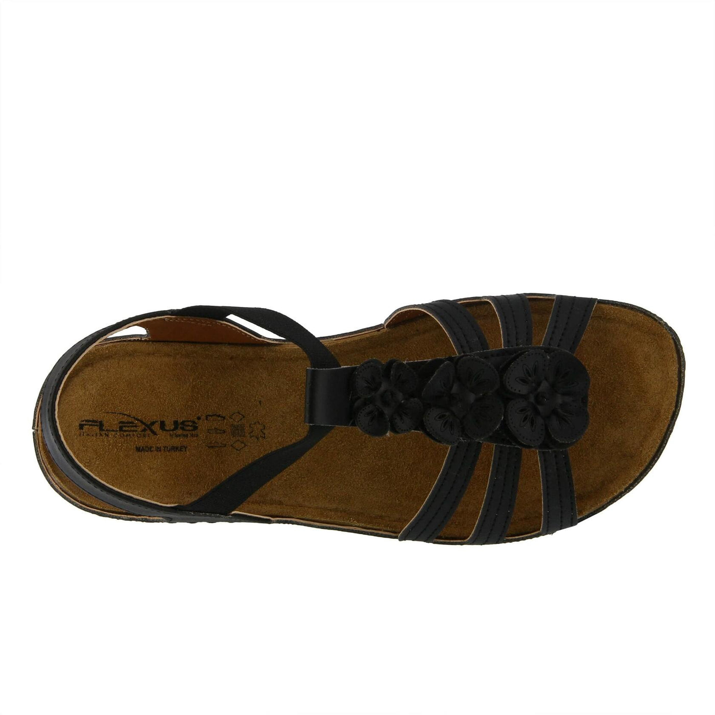 Flexus Women's Adede T-Strap Sandal Black EU 42 / US 10.5-11