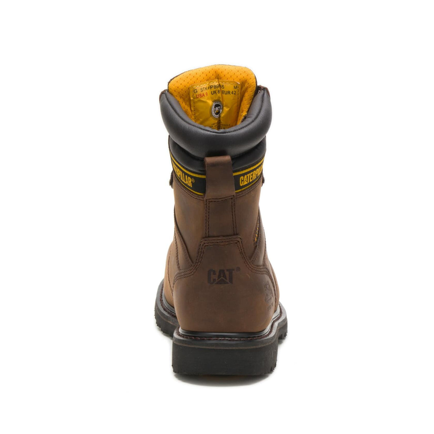 Cat Footwear Men's Salvo 8" Waterproof Steel Toe Thinsulate Work Boot, Dark Brown, 13