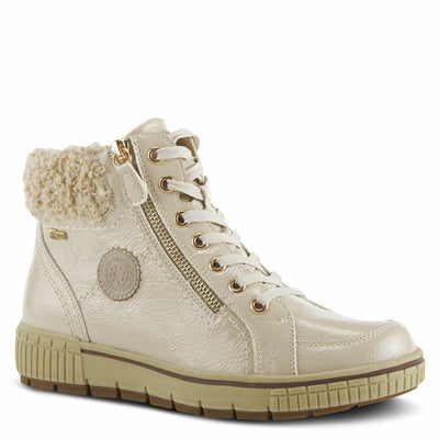 Spring Step Women's Alps Lace-Up Sneaker Beige Patent EU 36 / US 5.5-6