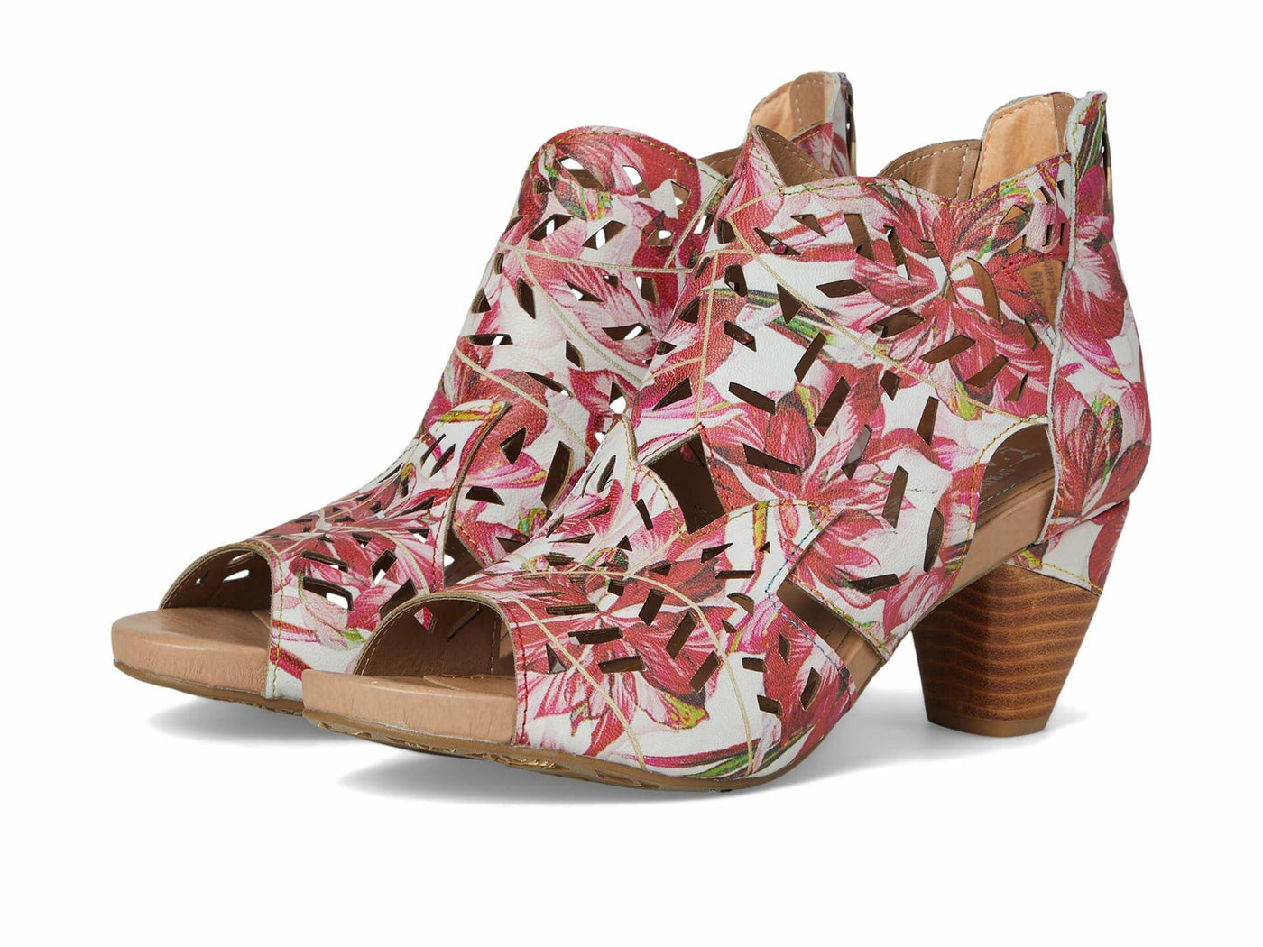 L'Artiste by Spring Step Women's Icon-Fleur Pump, Red Multi, 8.5