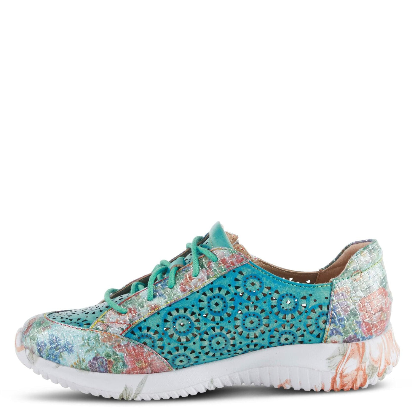 Spring Step L'Artiste Women's Jazzie Fashion Sneaker Turquoise Multi EU 38 / US 7.5-8