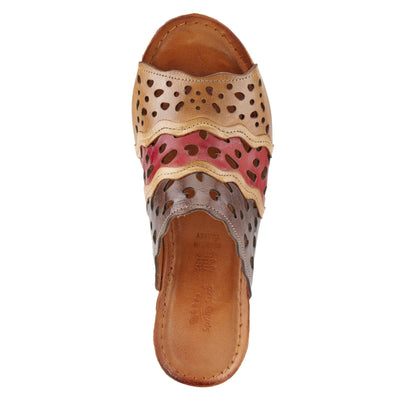 Spring Step Women's Footy Shoes, Brown Multi, 10.5-11