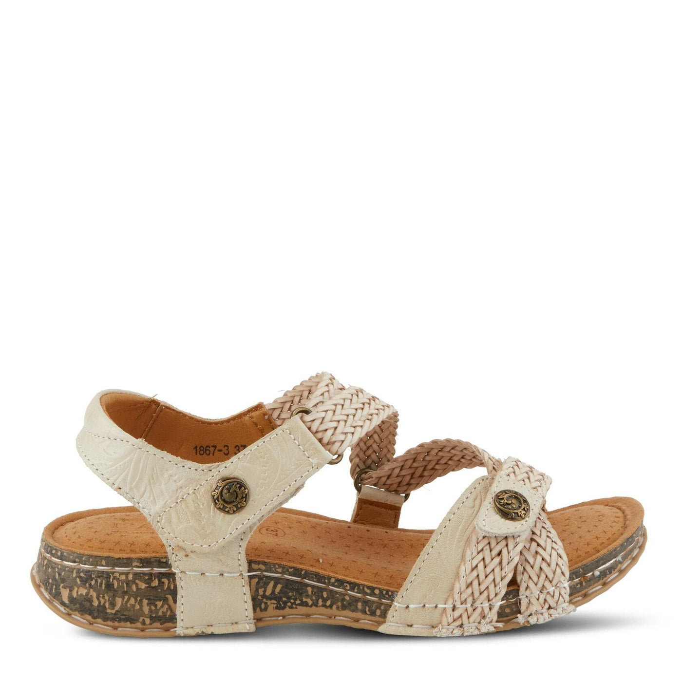 Spring Step L'Artiste Women's Atira Ankle Strap Sandal Beige EU 42 / US 10.5-11