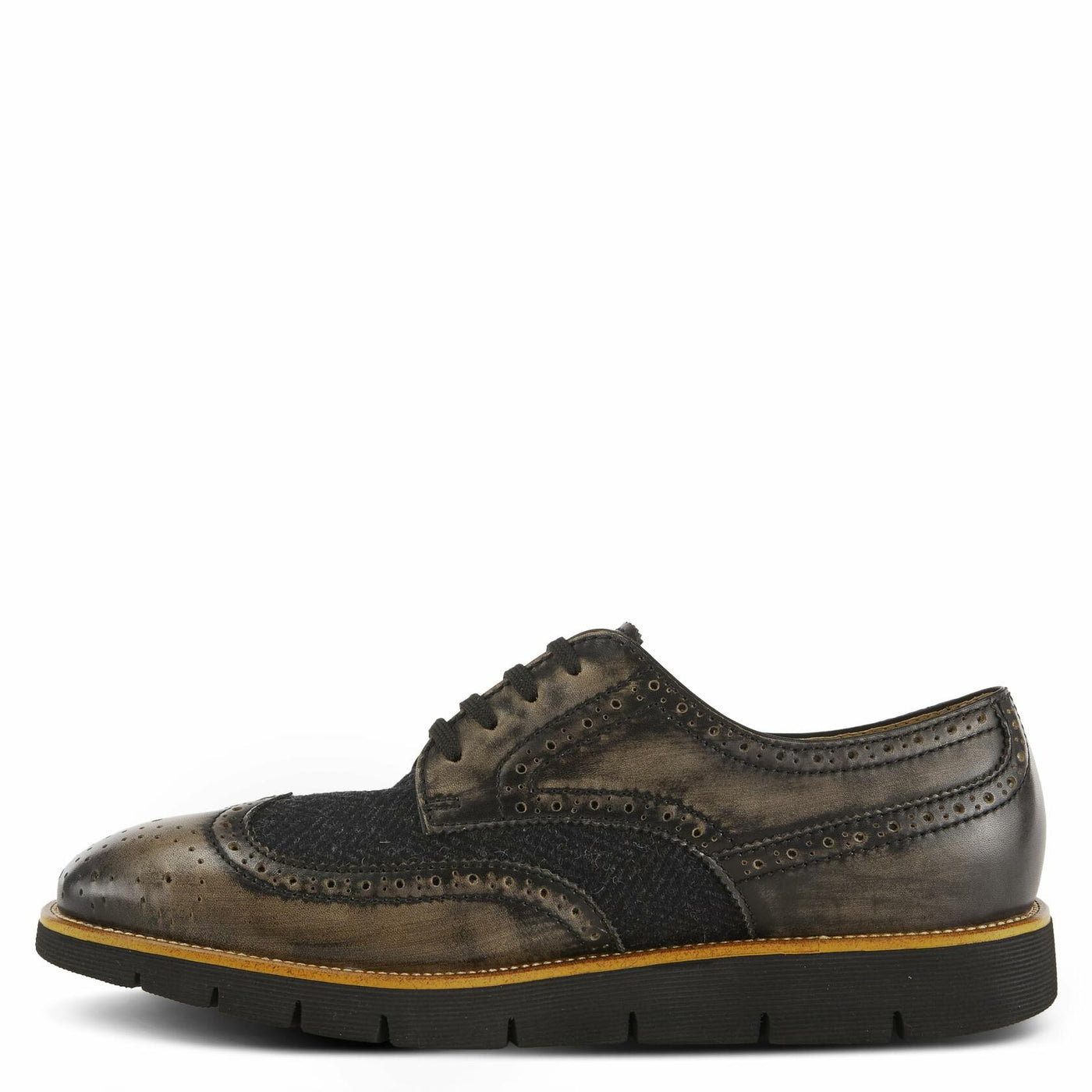 Spring Step L'Artiste Beaufort Oxford Shoes for Men - Leather Shoes with Lace-Up Closure - Mens Shoes for Casual Outdoor Walking - Black EU 45 / US 11.5