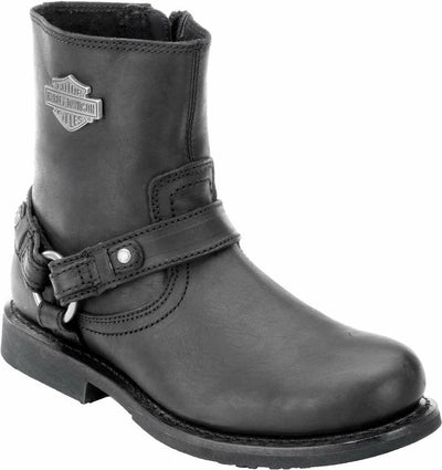 HARLEY-DAVIDSON FOOTWEAR Men's Scout Leather Motorcycle Harness Casual Boot, Black, 13