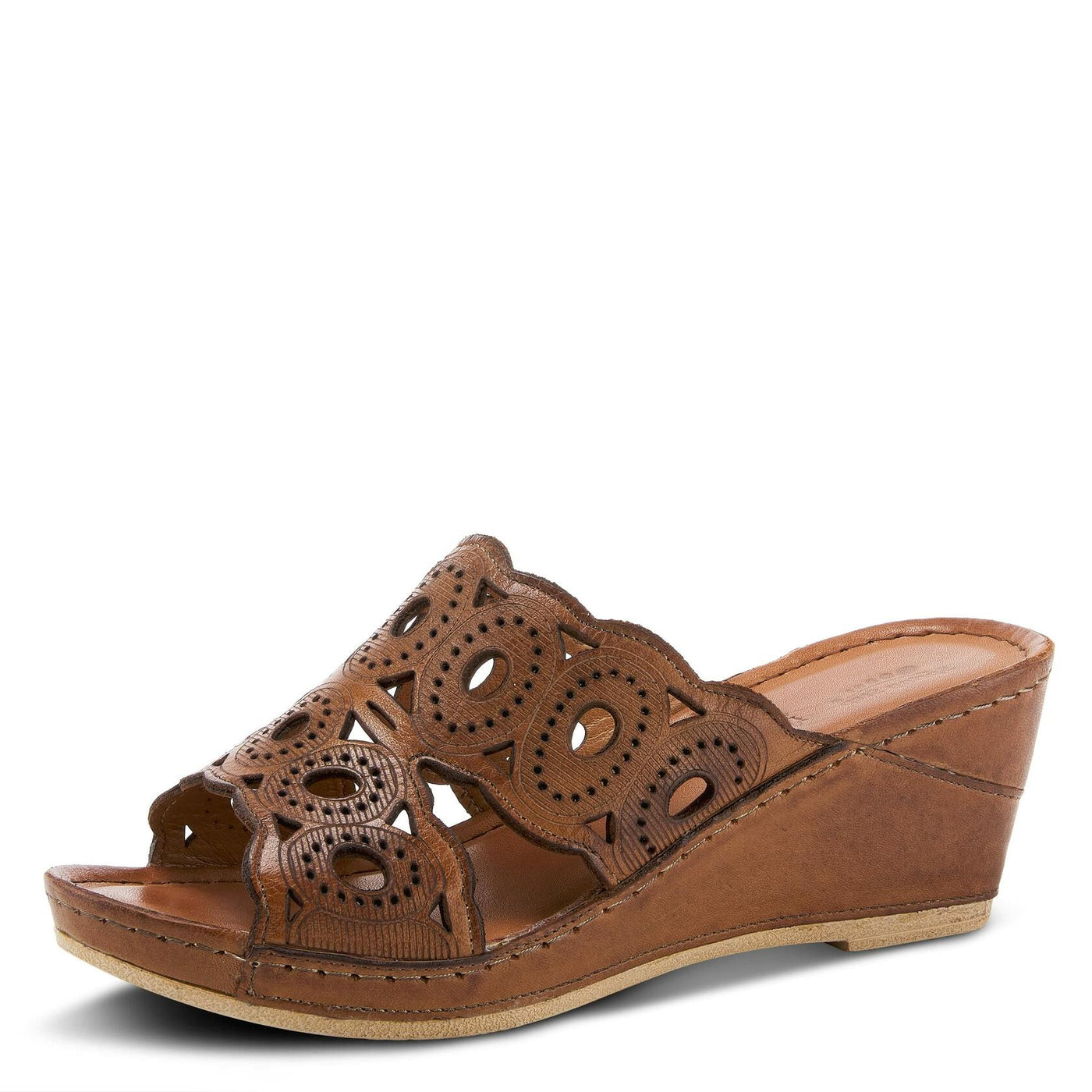 Spring Step Women's Labarnas Slide Sandal Brown EU 40 / US 9