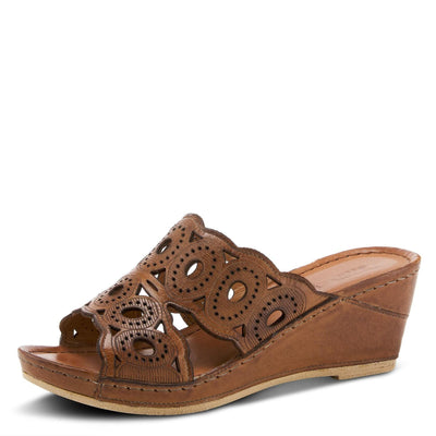 Spring Step Women's Labarnas Slide Sandal Brown EU 40 / US 9