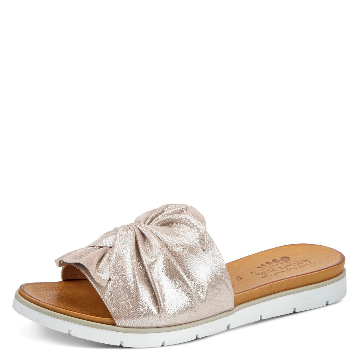 Spring Step Women's Lavona Slide Sandal Silver EU 37 / US 6.5-7