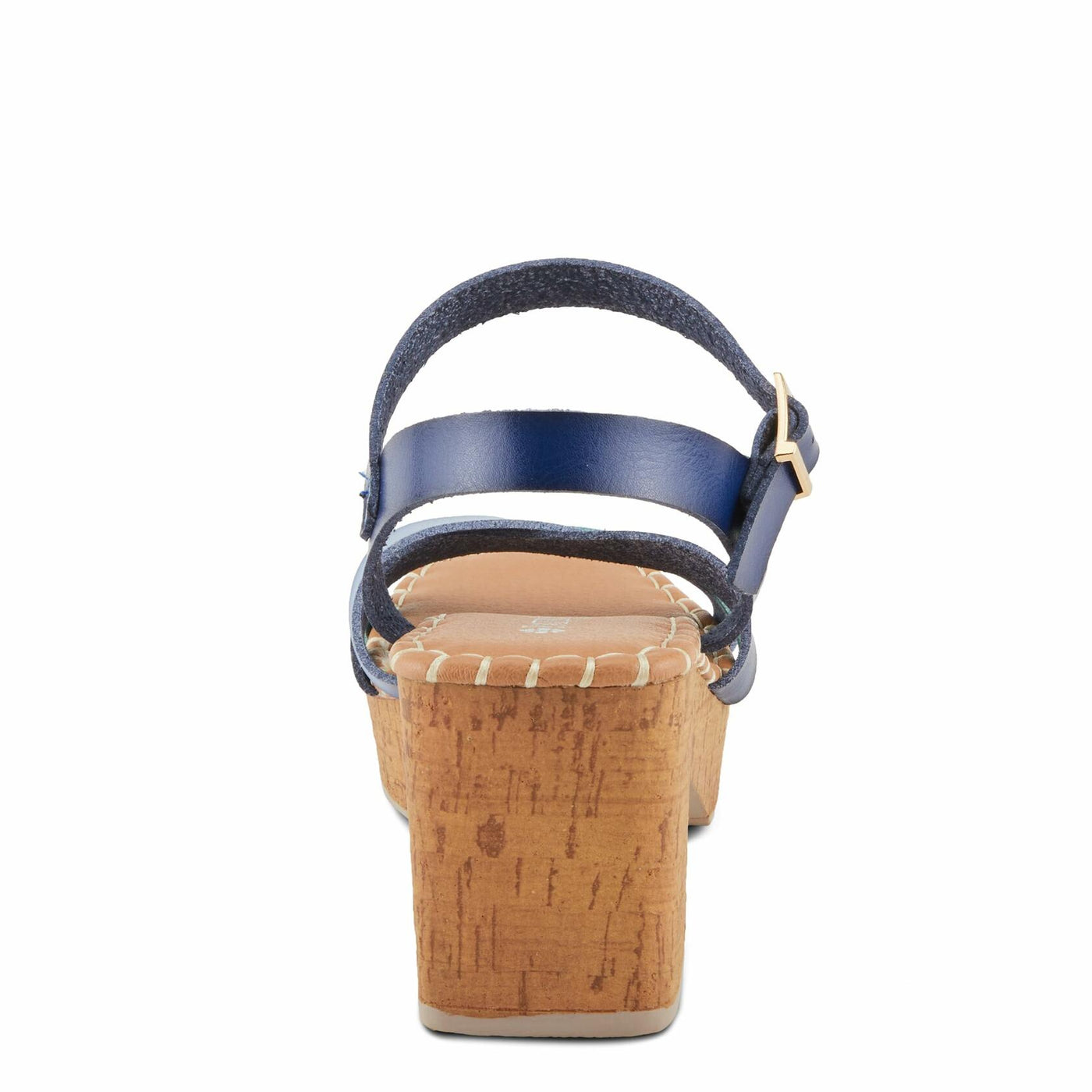 PATRIZIA Women's SANDRINE Quarter Strap Cork Platform Sandals Blue Multi EU 42 / US 10.5-11
