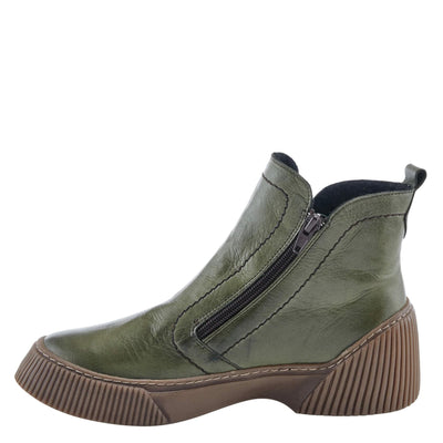 Spring Step Women's Kelko Boots Olive Green EU 38 / US 7.5-8