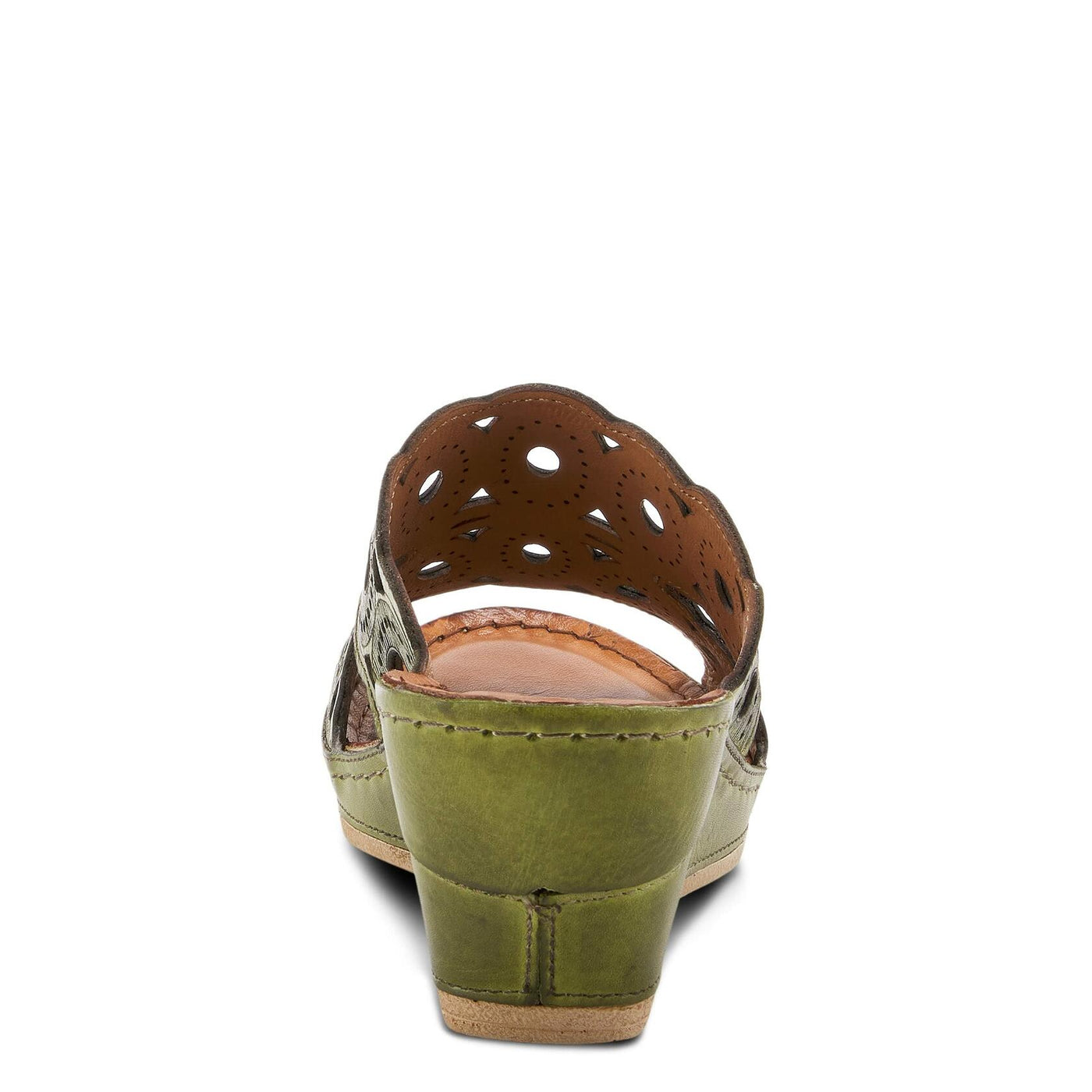 Spring Step Women's Labarnas Slide Sandal Green EU 38 / US 7.5-8