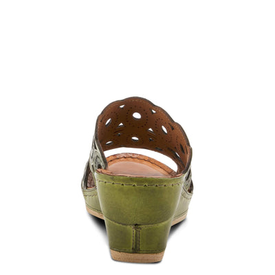 Spring Step Women's Labarnas Slide Sandal Green EU 38 / US 7.5-8