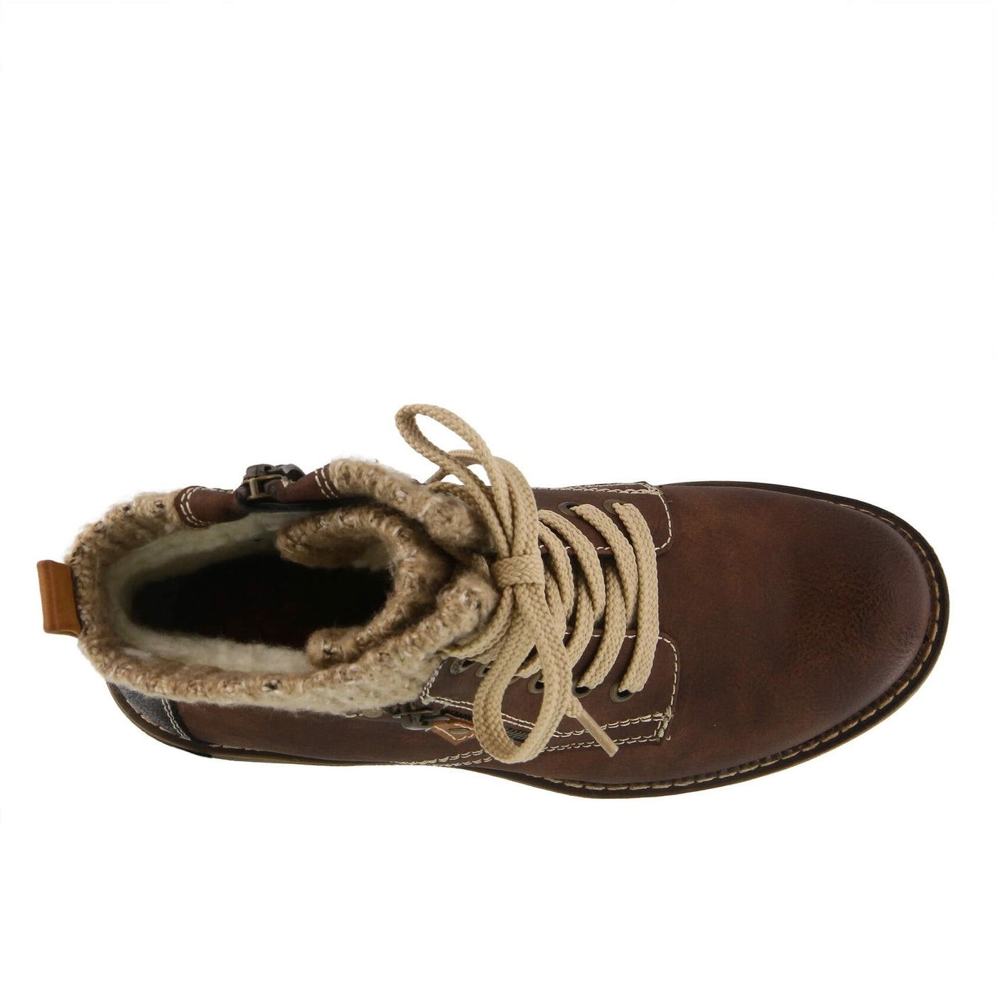 Spring Step Women's Khazera Combat Boot, Brown, 9.5-10