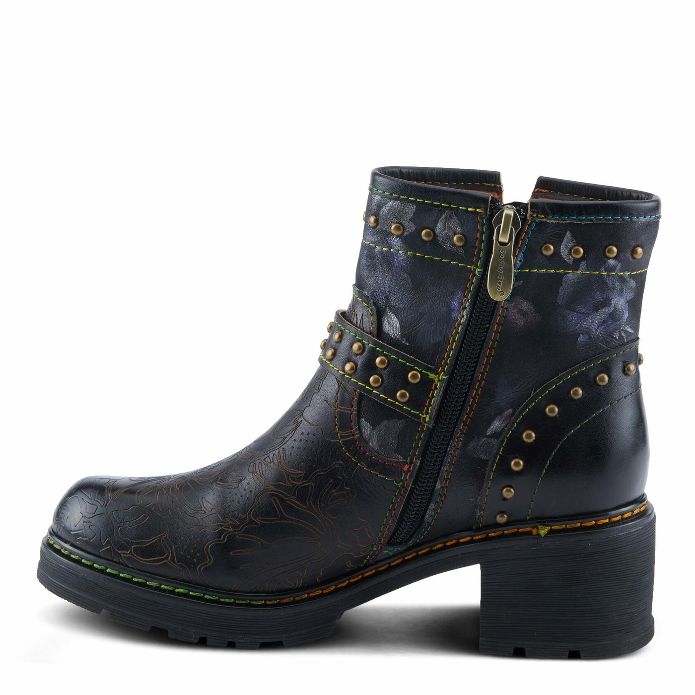 L'Artiste by Spring Step Women's Branchout Fashion Boot, Black Multi, 8.5