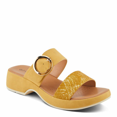 PATRIZIA Women's FENNA Two-Strap Platform Sandals Mustard EU 39 / US 8.5