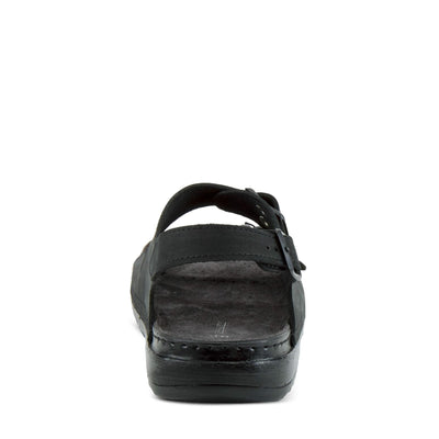 Spring Step Men's Spiro Slingback Shoe Black Nubuck EU 41 / US 8-8.5